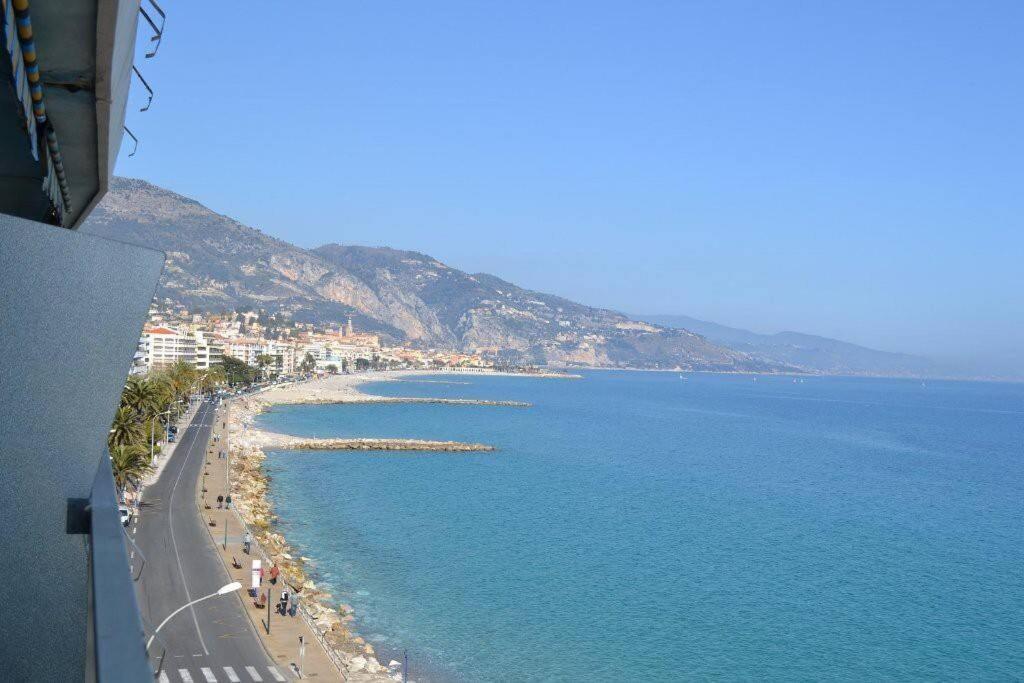 Menton Front Bord De Mer Cote D'Azur Florentina Sea View French Riviera Proche Monaco Montecarlo Superb Studio 외부 사진