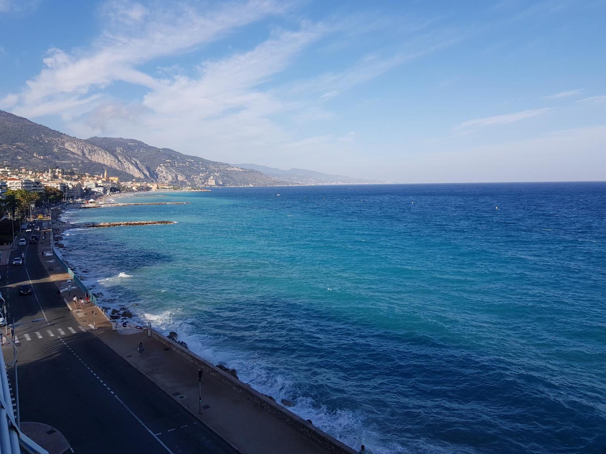 Menton Front Bord De Mer Cote D'Azur Florentina Sea View French Riviera Proche Monaco Montecarlo Superb Studio 외부 사진